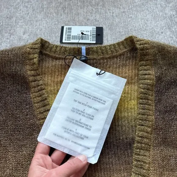 NWT Alexander McQueen Dégradé Open-Knit Cardigan Dress - Picture 6 of 12